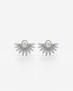 Sunburst Pearl Ear Jacket Earrings