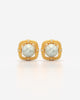 Twisted Rope Pearl Stud Earrings Set