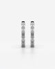 Baguette Crystal Huggie Hoop Earrings Set