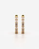 Baguette Crystal Huggie Hoop Earrings Set