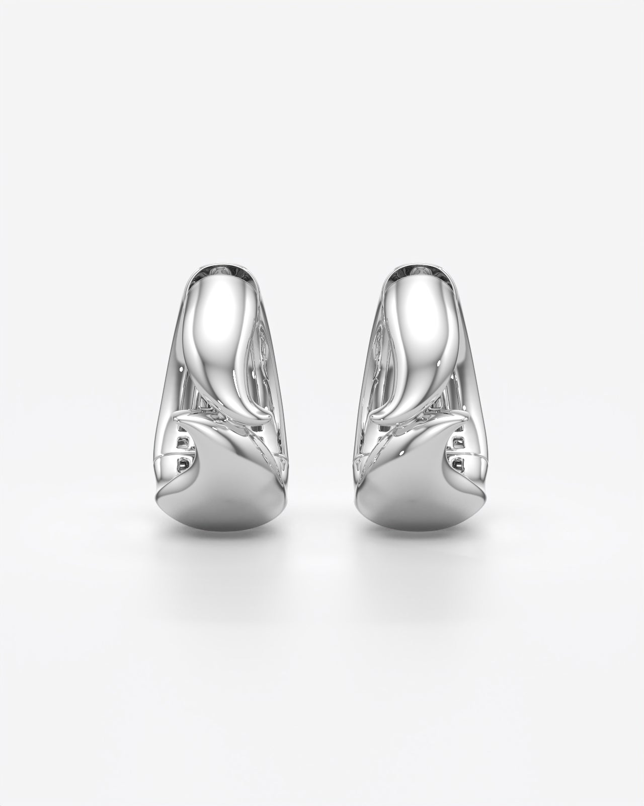 Chunky Dome Hoop Earrings for Her