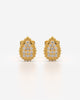 Teardrop Cluster Stud Earrings