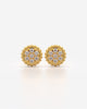 Round Cluster Stud Earrings