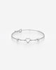 Open Heart Beaded Chain Bracelet for Her