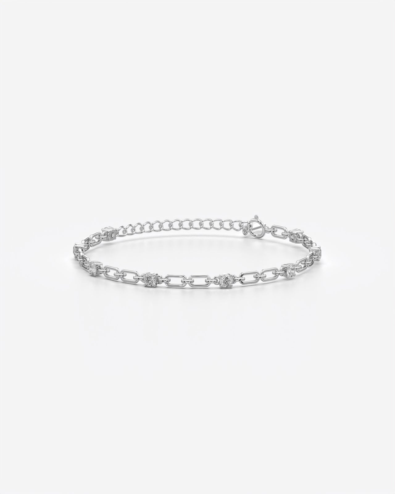 Sparkling Crystal Link Chain Bracelet
