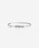 Bamboo Crystal Charm Bracelet with Adjustable Chain