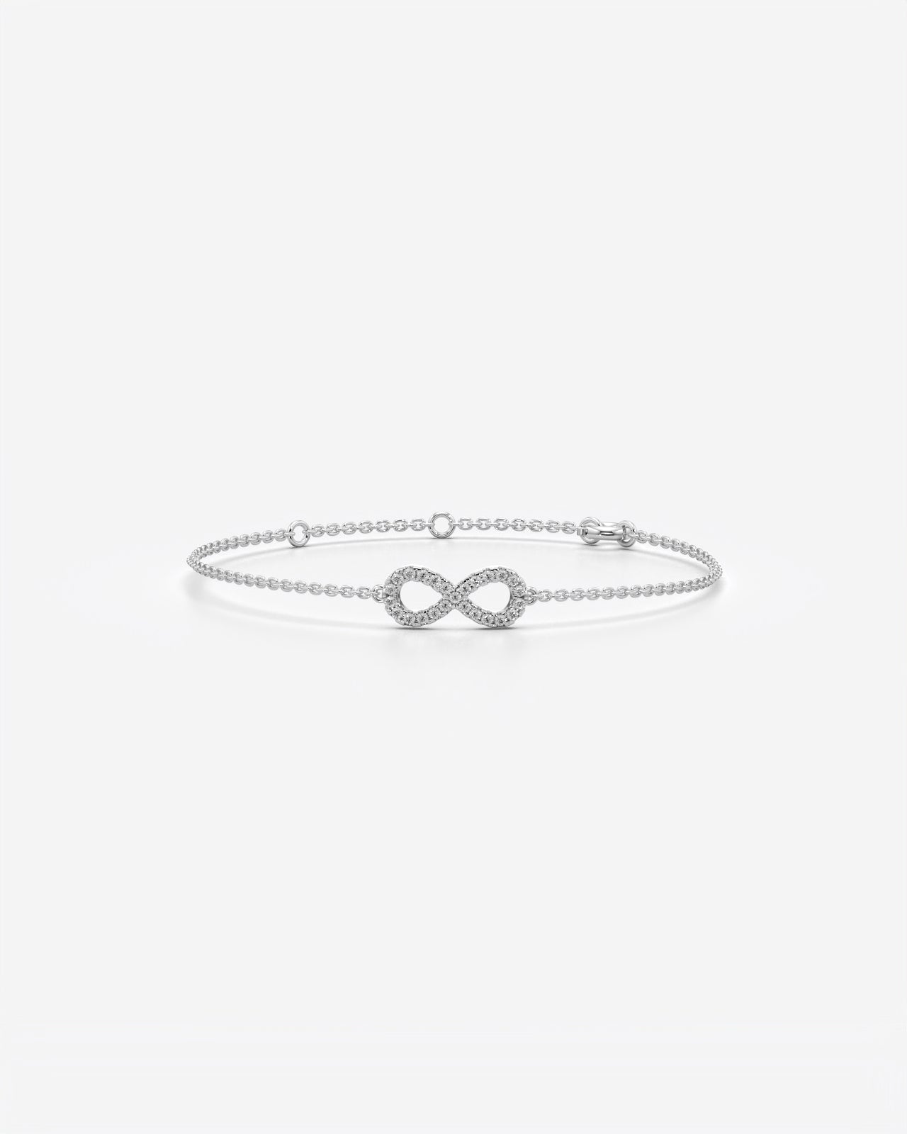 Infinity Symbol Crystal Chain Bracelet