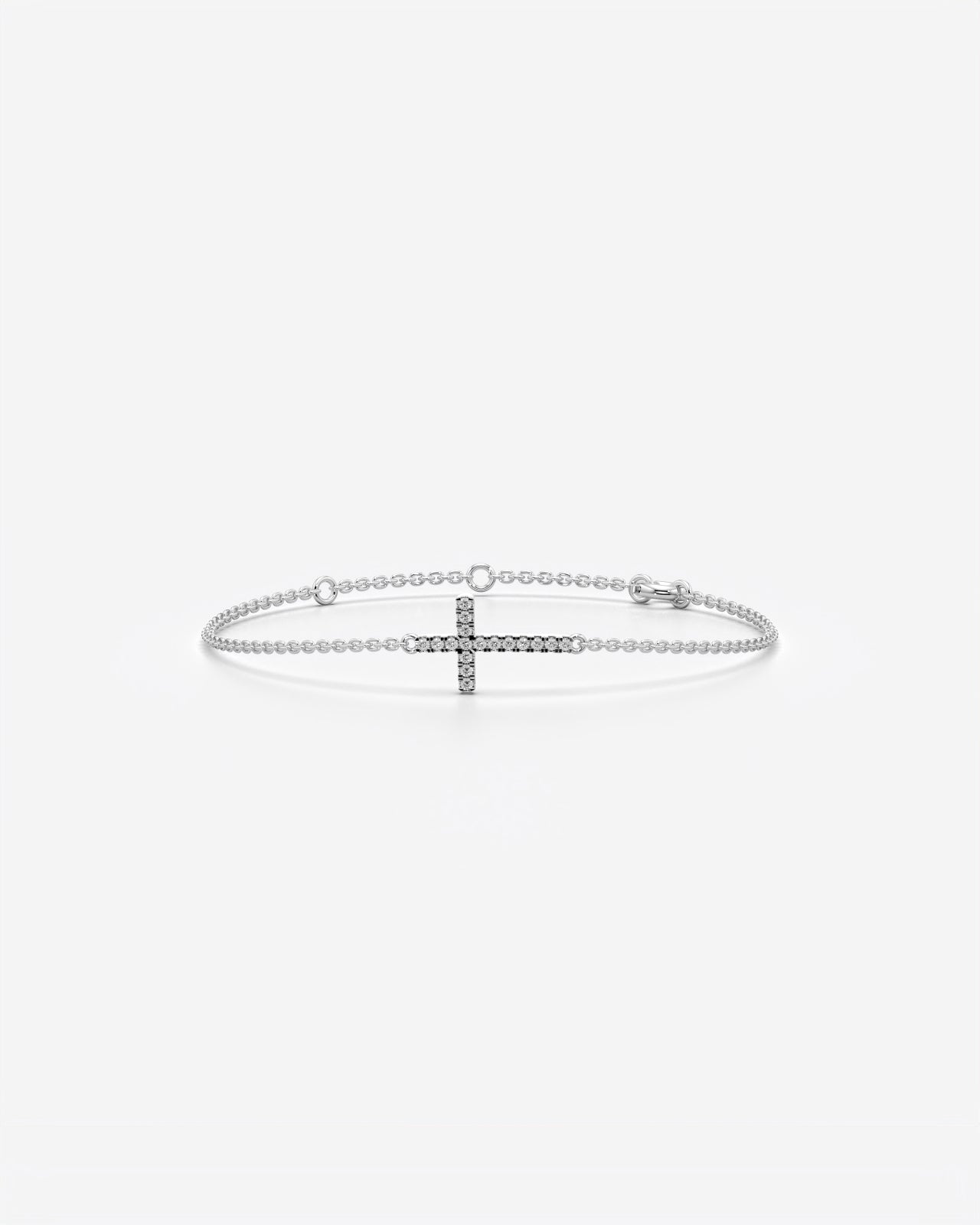 Crystal Cross Chain Bracelet