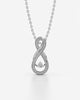 Infinity Loop Pendant with Sparkling Stones