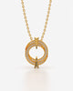 Sparkling Circle Arrow Pendant Necklace Design
