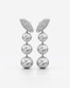 Cascading Sphere Drop Earrings with Crystals
