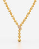 Luxe Beaded Y Necklace with Crystal Accent