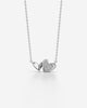 Double Heart Crystal Pendant Necklace
