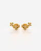 Dual Bloom Diamond Stud Earrings