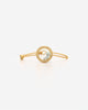 Floating Pearl Circle Chain Bracelet