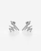 Radiant Burst Crystal Stud Earrings Pair