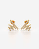 Radiant Burst Crystal Stud Earrings Pair