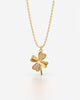 Lucky Clover Crystal Pendant Necklace with Chain