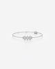 Sparkling Leaf Charm Delicate Chain Bracelet