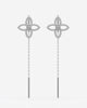 Rope  Flower Threader Earrings