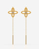 Rope  Flower Threader Earrings