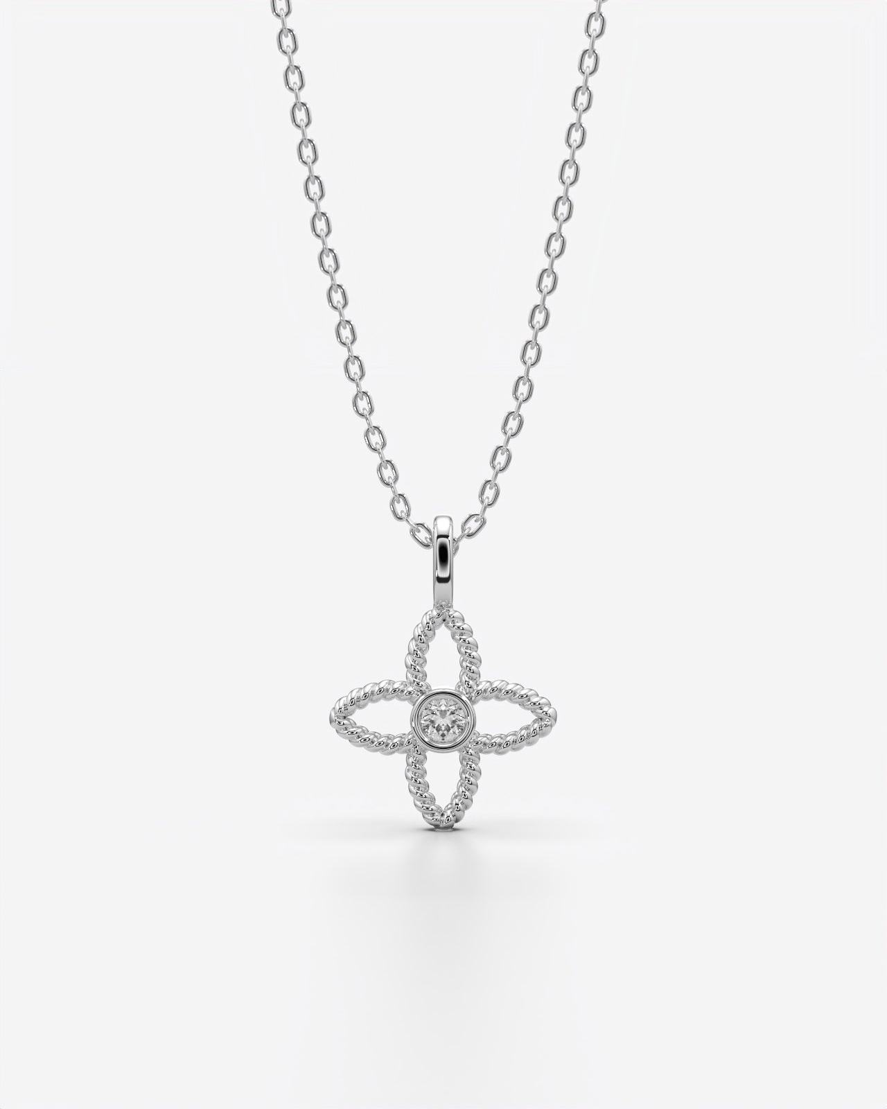 Rope Flower Pendant