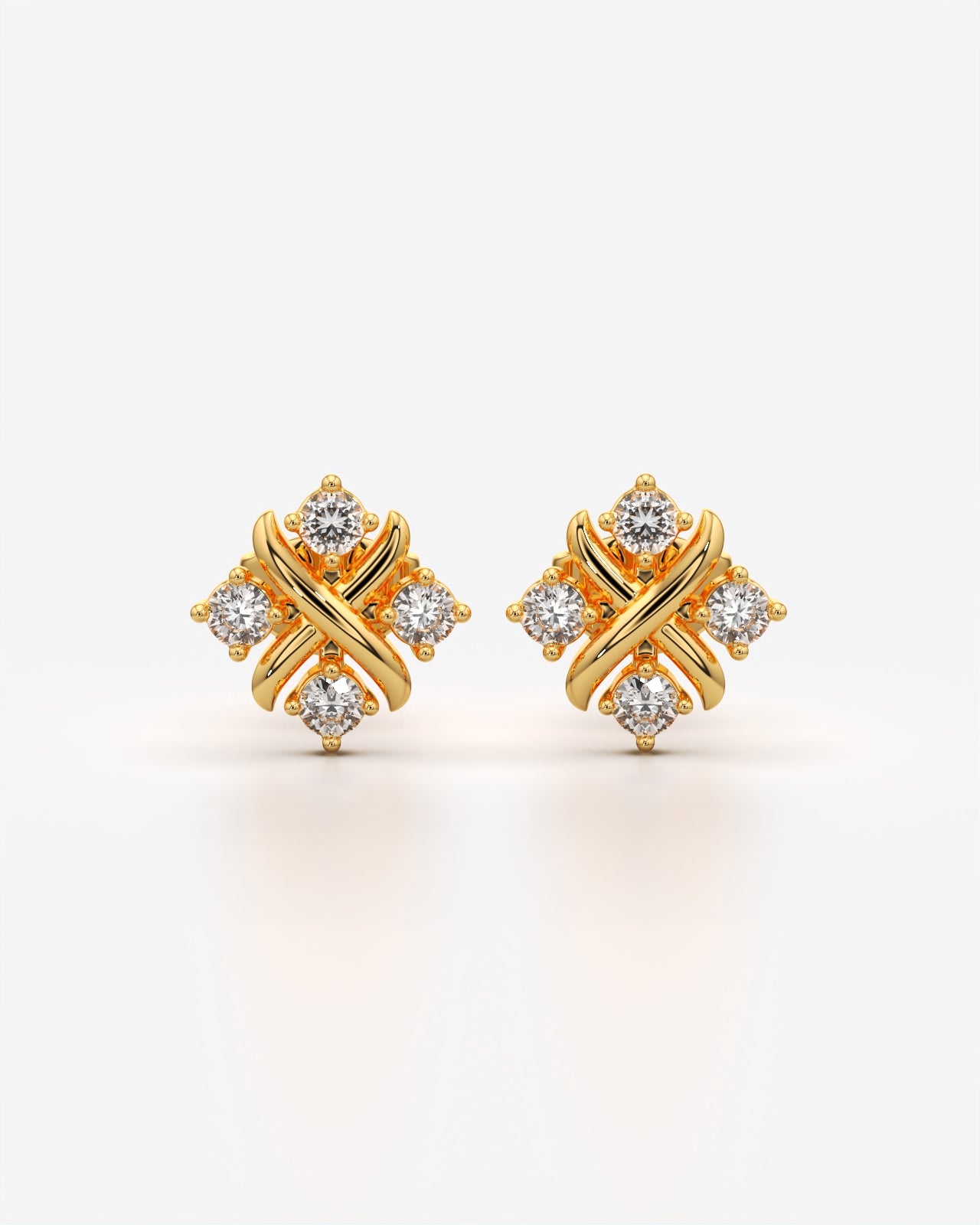 Crisscross Stud Earrings