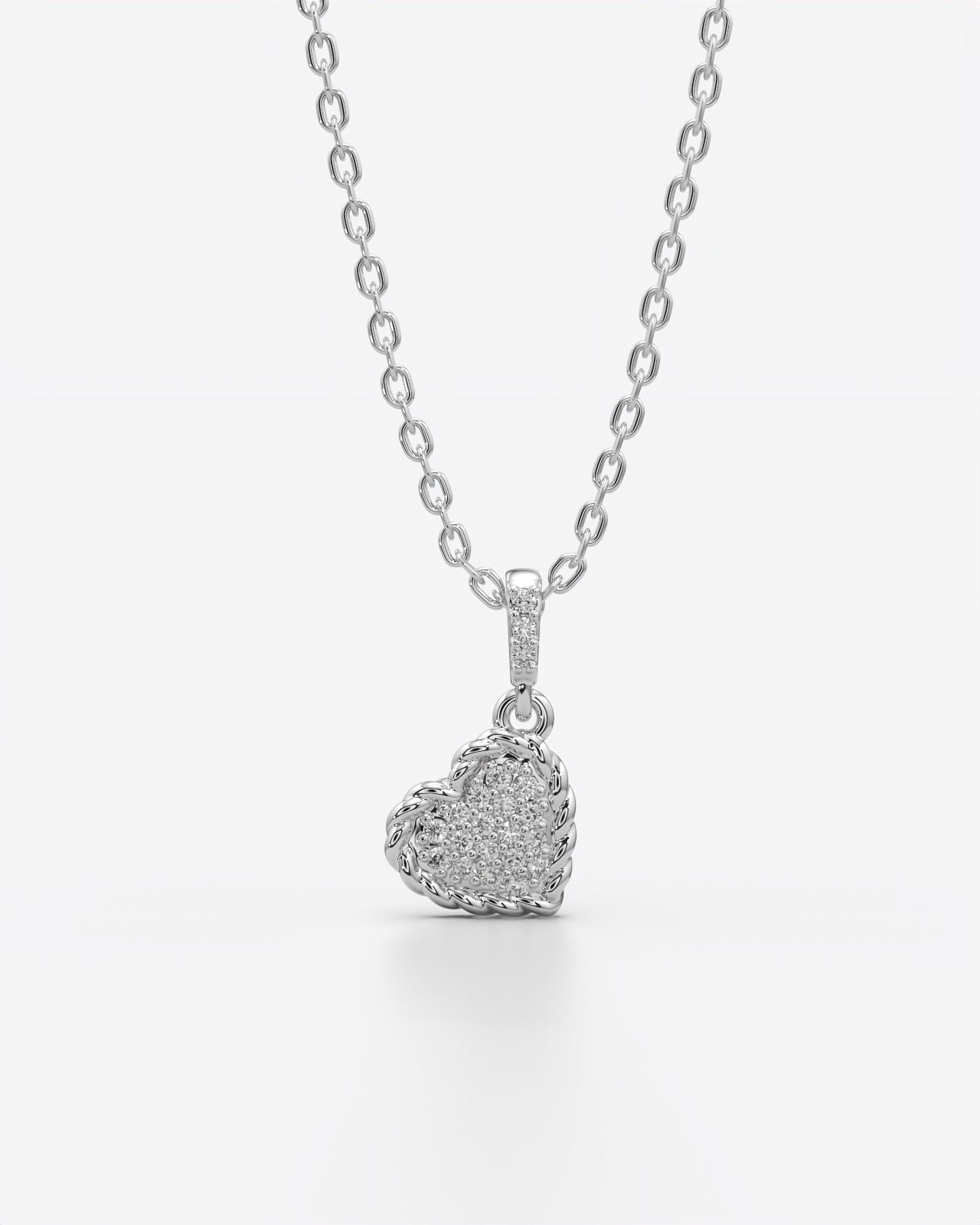 Pave Heart Pendant