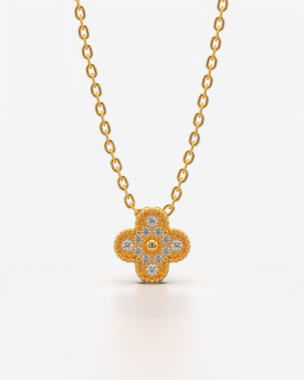 Pave Clover Pendant