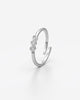 Triple Stone Adjustable Ring for Everyday Elegance