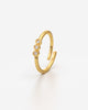 Triple Stone Adjustable Ring for Everyday Elegance