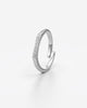 Elegant Open Band Ring with Pave Stones