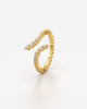 Sparkling Crossover Ring with Brilliant Diamonds
