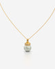 Elegant Pearl Pendant Necklace with Crystal Crown