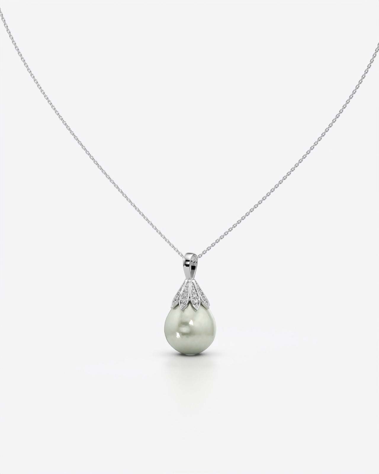 Elegant Pearl Drop Pendant Necklace