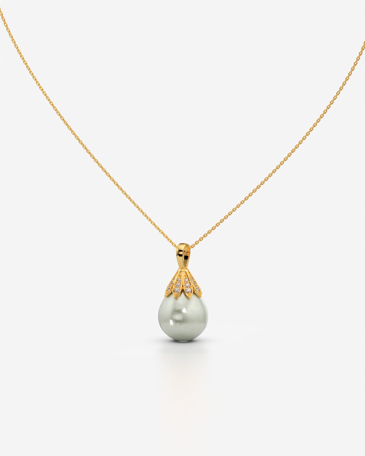 Elegant Pearl Drop Pendant Necklace