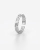 Greek Key Open Band Adjustable Ring