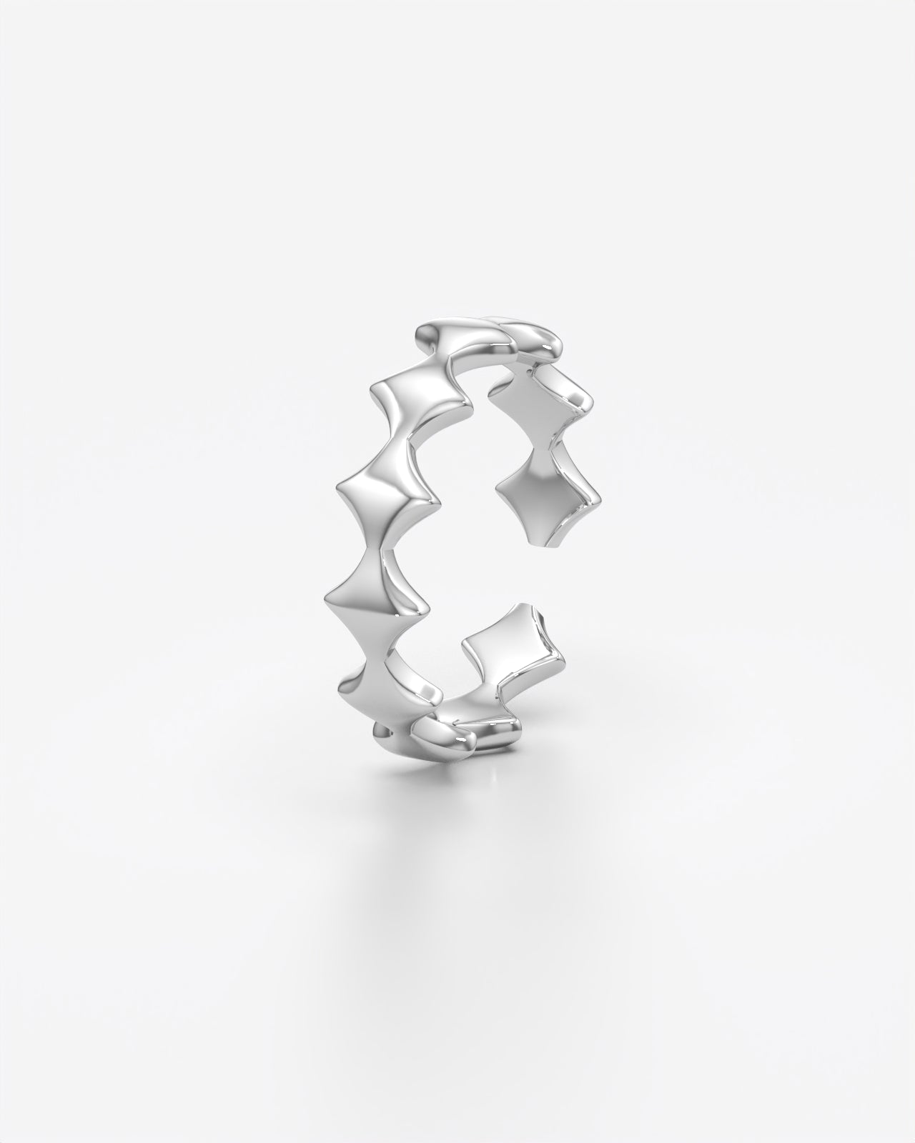 Celestial Star Band Open Adjustable Ring
