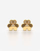 Bloom Stud Earrings with Crystal Petals