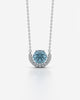 Birthstone Arc Pendant Necklace