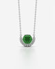 Birthstone Arc Pendant Necklace