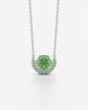 Birthstone Arc Pendant Necklace