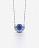 Birthstone Arc Pendant Necklace