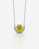 Birthstone Arc Pendant Necklace