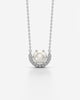 Birthstone Arc Pendant Necklace