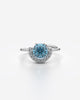 Solitaire Crescent Adjustable Statement Ring