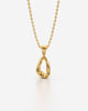 Sculpted Organic Loop Pendant Necklace Statement Piece